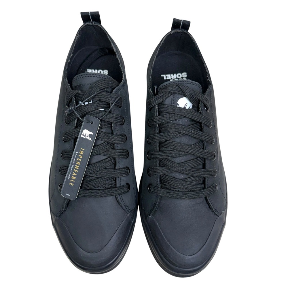 SOREL Men Metro II Sneakers Waterproof Lace Up Low Top Black Sea Salt Size 8.5 - Picture 7 of 13